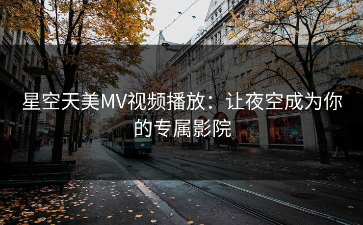 星空天美MV视频播放：让夜空成为你的专属影院  第1张